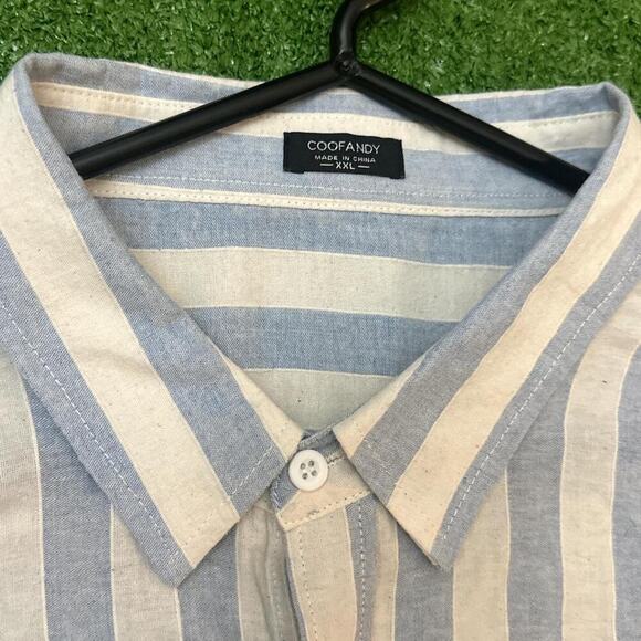 Coofandy striped button up shirt - Picture 4 of 5